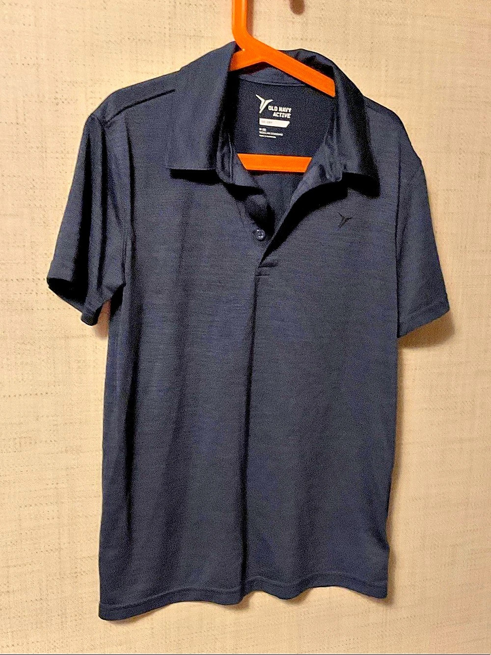 Old Navy GO-DRY Polo Shirt Black Size Medium Like New
